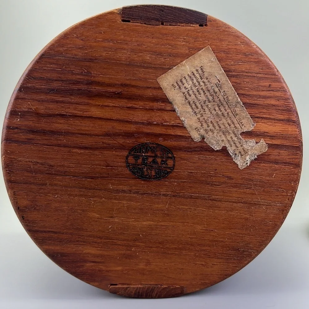 Vintage Ernest Sohn Teak Canister